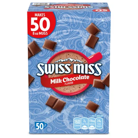 Bột Cacao Nóng Swiss Miss Milk Chocolate – Hộp 50 Gói x 1.38 oz