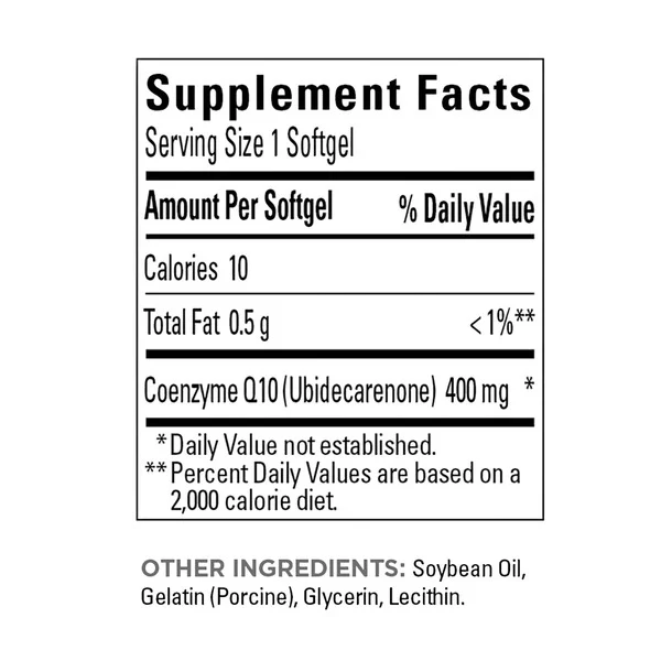 Viên Uống Nature Made CoQ10 400 mg – Hộp 90 Viên