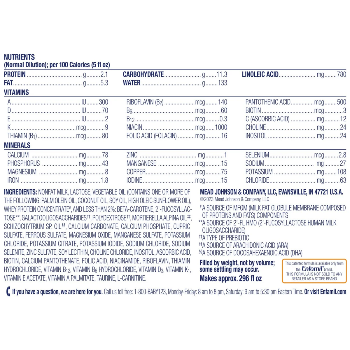 Sữa Công Thức Enfamil NeuroProCare Infant Formula - Tổng 1.17kg