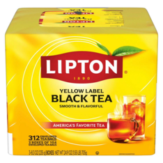 Trà Đen Lipton Black Tea Bags – Hộp 312 Túi