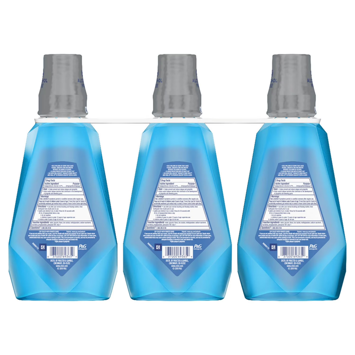 Nước Súc Miệng Crest Pro-Health Advanced Multi-Protection Smooth Mint 1L x 3 Chai – Set 3 Chai