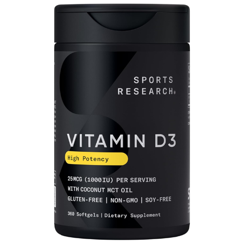 Viên Uống Sports Research Vitamin D3 1000 IU – Hộp 360 Viên