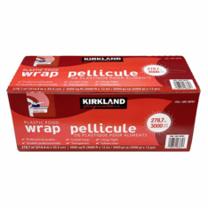 Màng Bọc Thực Phẩm Kirkland Signature Plastic Food Wrap – Hộp 2 Cuộn x 3000 Tờ