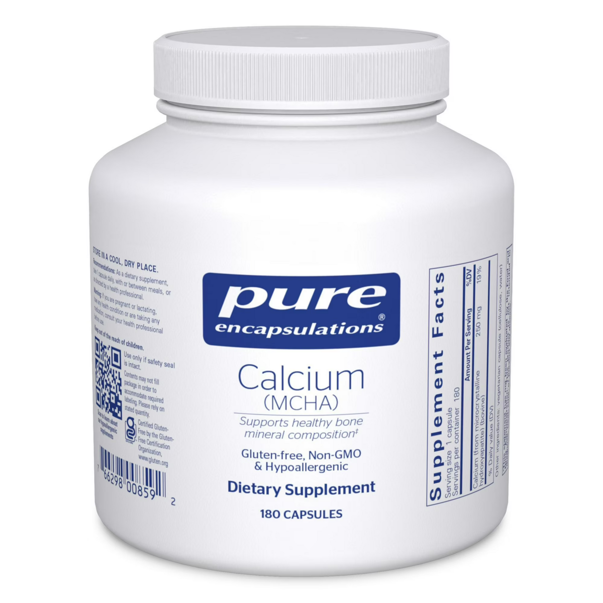 Viên Uống Pure Encapsulations Calcium (MCHA) – Hộp 180 Viên