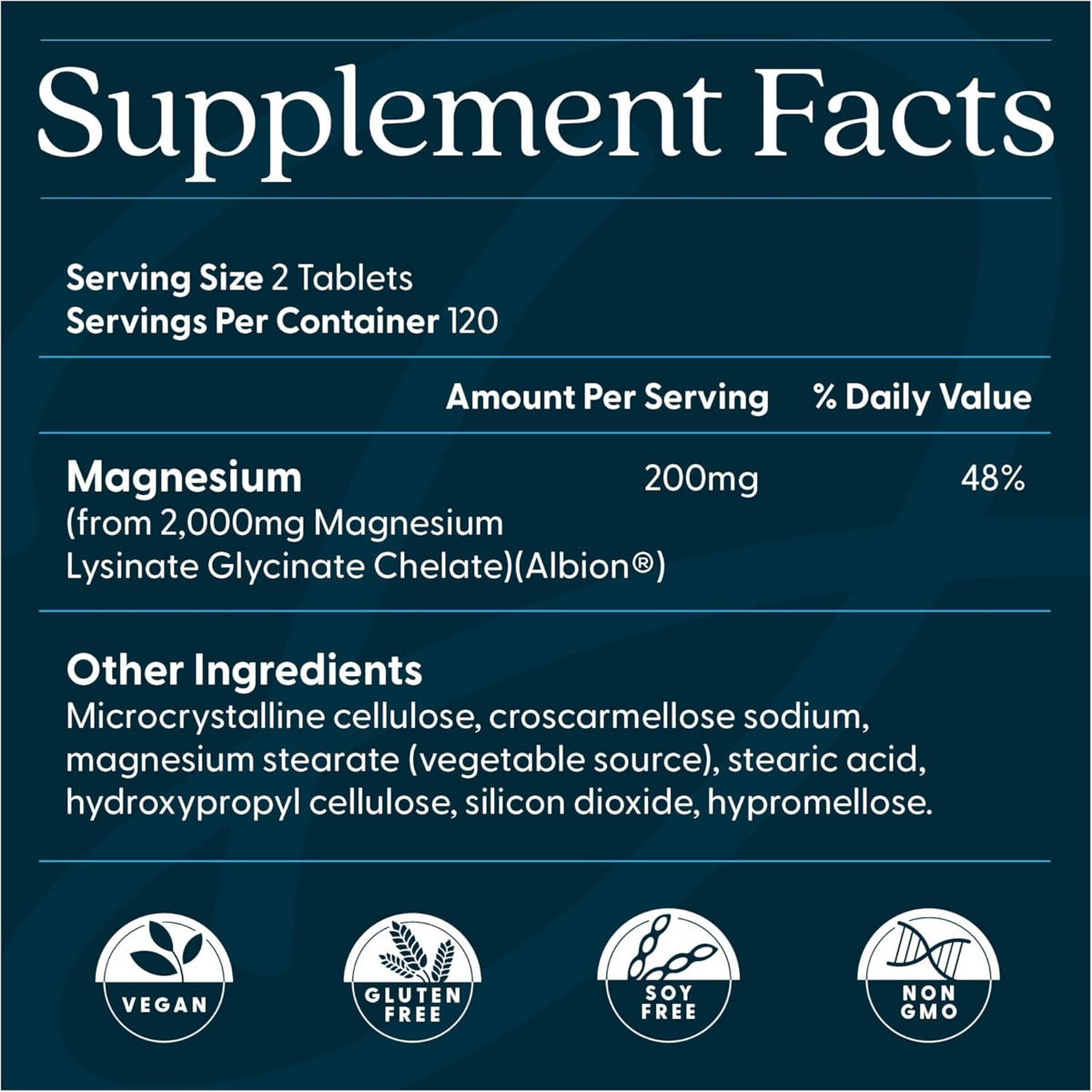 Viên uống Doctor’s Best High Absorption Magnesium Lysinate Glycinate – Hộp 240 Viên