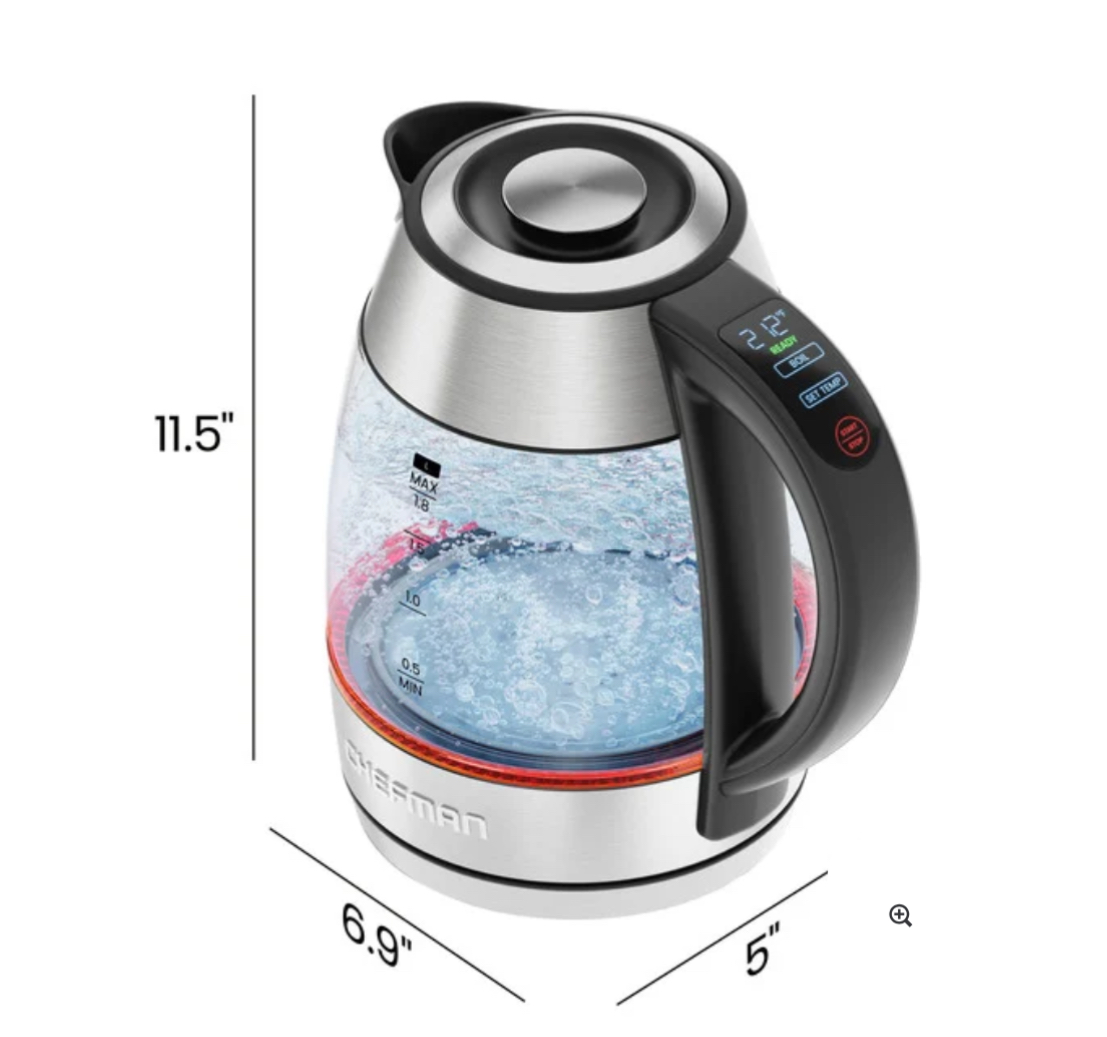 Ấm Đun Nước Điện Chefman Custom 1,8L