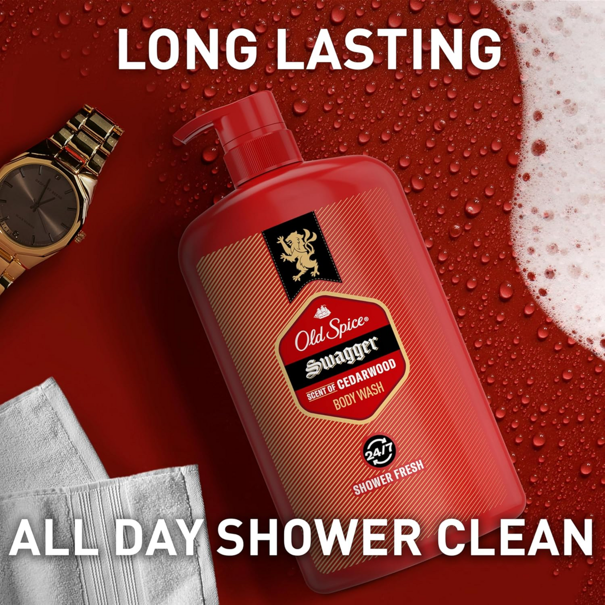Sữa Tắm Cho Nam Old Spice Swagger Scent of Cedarwood Men's Body Wash - Chai X 987ml