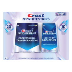 Bộ Miếng Dán Làm Trắng Răng Crest 3D Whitestrips Professional Effects Advanced + Monthly Express – 30 lần dùng
