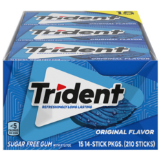Kẹo Cao Su Không Đường Trident Original Sugar Free Gum – Hộp 210 Chiếc