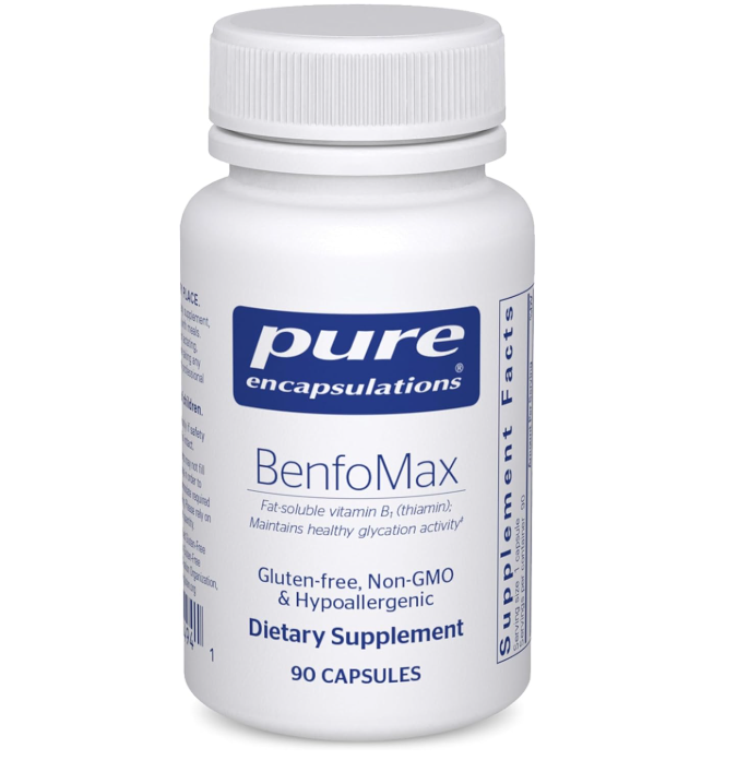 Viên Uống Vitamin B1 Pure Encapsulations BenfoMax Benfotiamine 200mg – Hộp 90 Viên