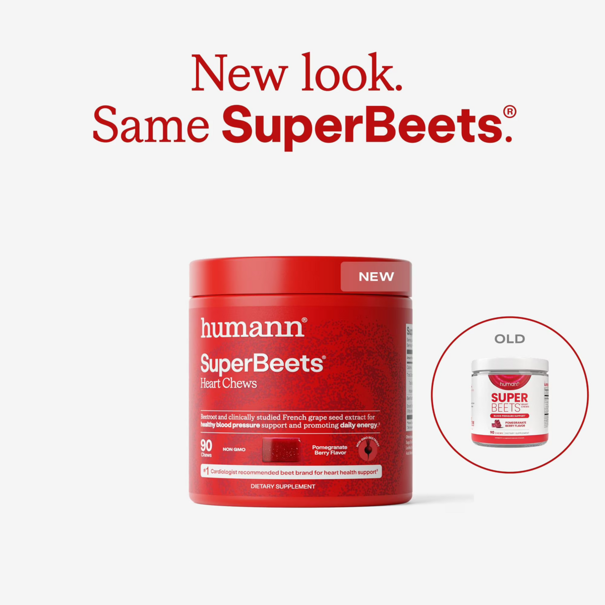 Kẹo Nhai Hỗ Trợ Tim Mạch HumanN SuperBeets Heart Chews – Hộp 90 Viên