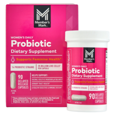 Viên Uống Bổ Sung Probiotic Cho Phụ Nữ Member's Mark Women's Daily Probiotic Capsules - Hộp 90 Viên