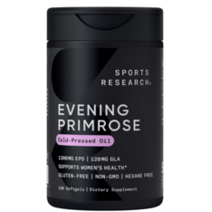 Viên Uống Tinh Dầu Hoa Anh Thảo Sports Research Evening Primrose Oil 1300mg – Hộp 120 Viên