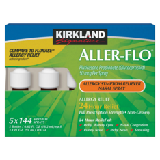 Chai Xịt Hỗ Trợ Giảm Dị Ứng Kirkland Signature Aller-Flo Allergy Symptoms Reliever – Set 5 Chai