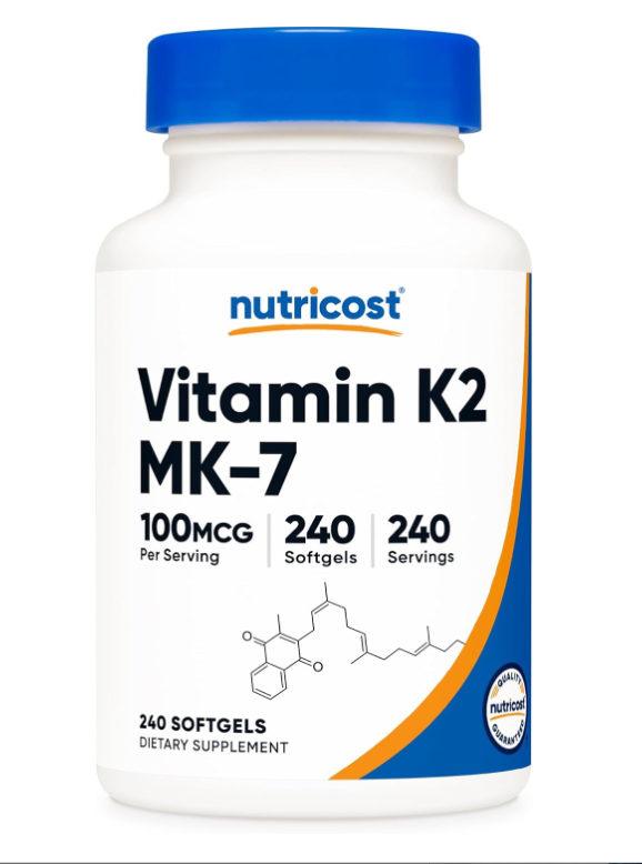 Viên Uống Nutricost Vitamin K2 MK-7 100mcg – Hộp 100 Viên