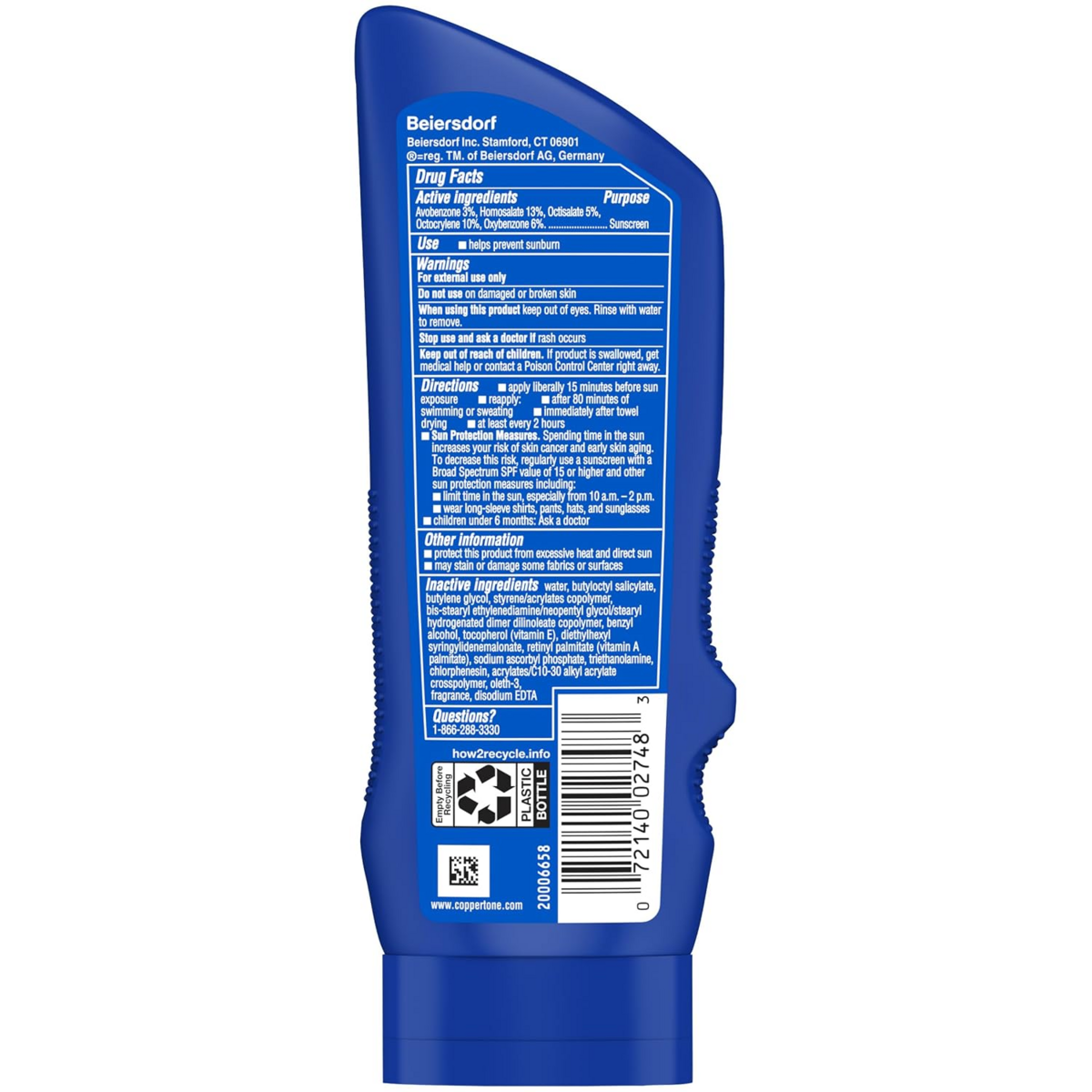 Kem Chống Nắng Coppertone SPORT Sunscreen Lotion SPF 70 – Set 2 Chai x 207ml 