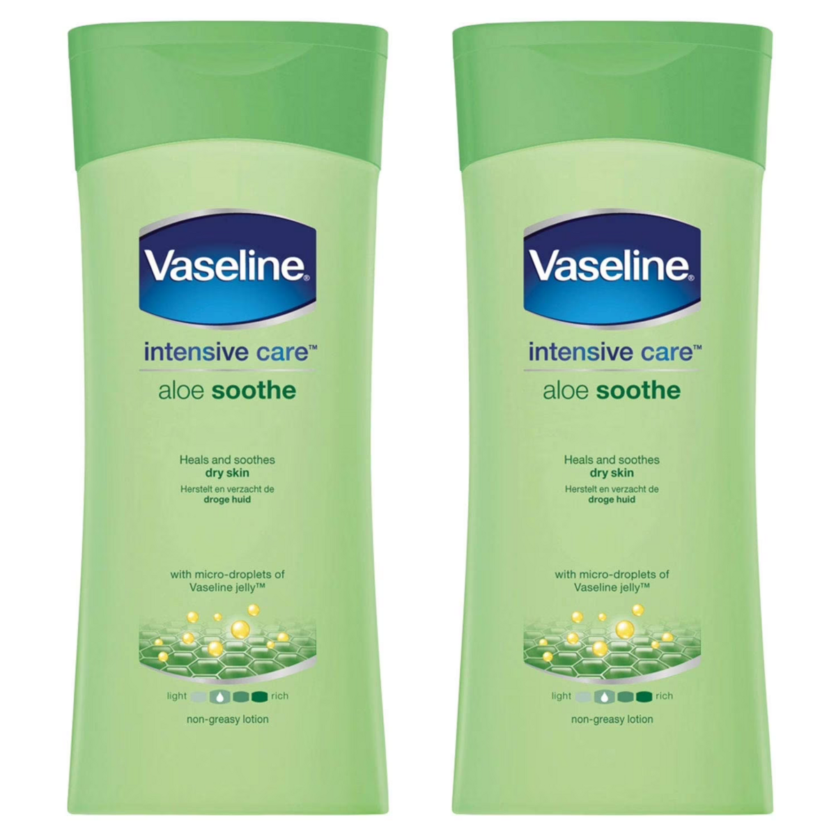 Sữa Dưỡng Thể Lô Hội Vaseline Intensive Care Aloe Soothe Lotion – Set 2 Chai x 400ml