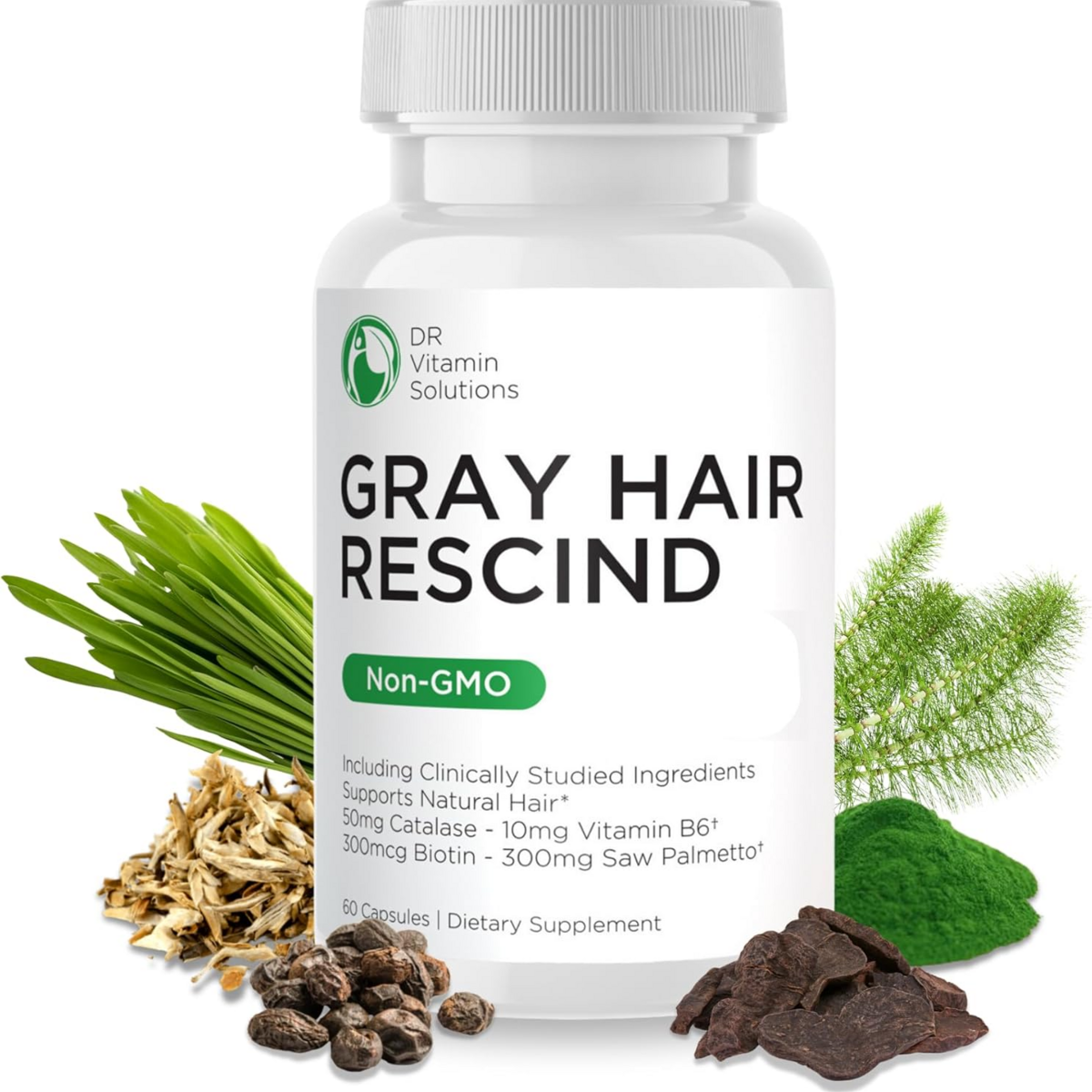 Viên Uống Hỗ Trợ Tóc Gray Hair Rescind with Catalase – Hộp 60 Viên