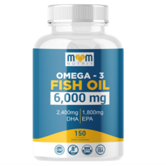 Viên Uống Dầu Cá Omega-3 MOM NUTRIX Omega 3 Fish Oil 6000mg – Hộp 150 Viên