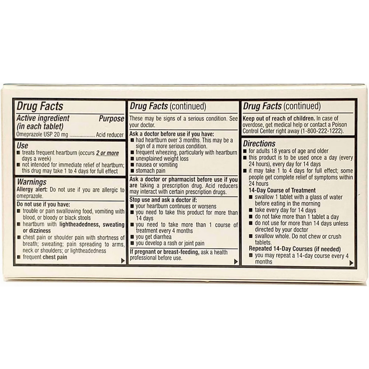 Viên Uống Hỗ Trợ Giảm Axit Dạ Dày Ohm Omeprazole Delayed Release Tablets 20mg – Set 42 Viên