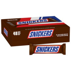 Kẹo Socola SNICKERS Singles Size Chocolate Candy Bars - Hộp 48 Gói