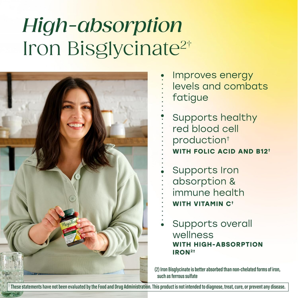 Viên Uống Bổ Sung Sắt MegaFood Blood Builder Iron Supplement – Hộp 30 Viên