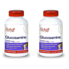 Viên Uống Hỗ Trợ Xương Khớp Schiff Glucosamine 2000 mg with Hyaluronic Acid – Set 2 Chai x 150 Viên 