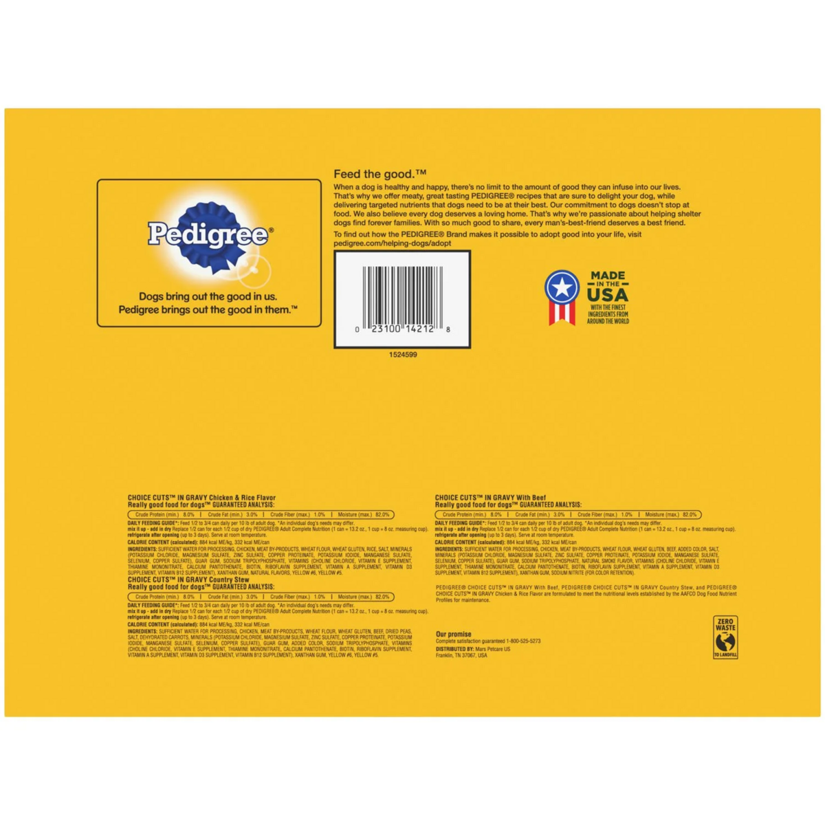 Thức Ăn Ướt Cho Chó Pedigree Homestyle Choice Cuts in Gravy – Vị Đa Dạng 36 lon