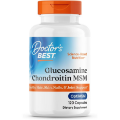 Viên Uống Hỗ Trợ Xương Khớp Doctor's Best Glucosamine Chondroitin MSM with OptiMSM – Hộp 120 Viên