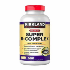 Viên Uống Vitamin B Tổng Hợp Kirkland Signature Super B-Complex with Electrolytes – Hộp 500 Viên