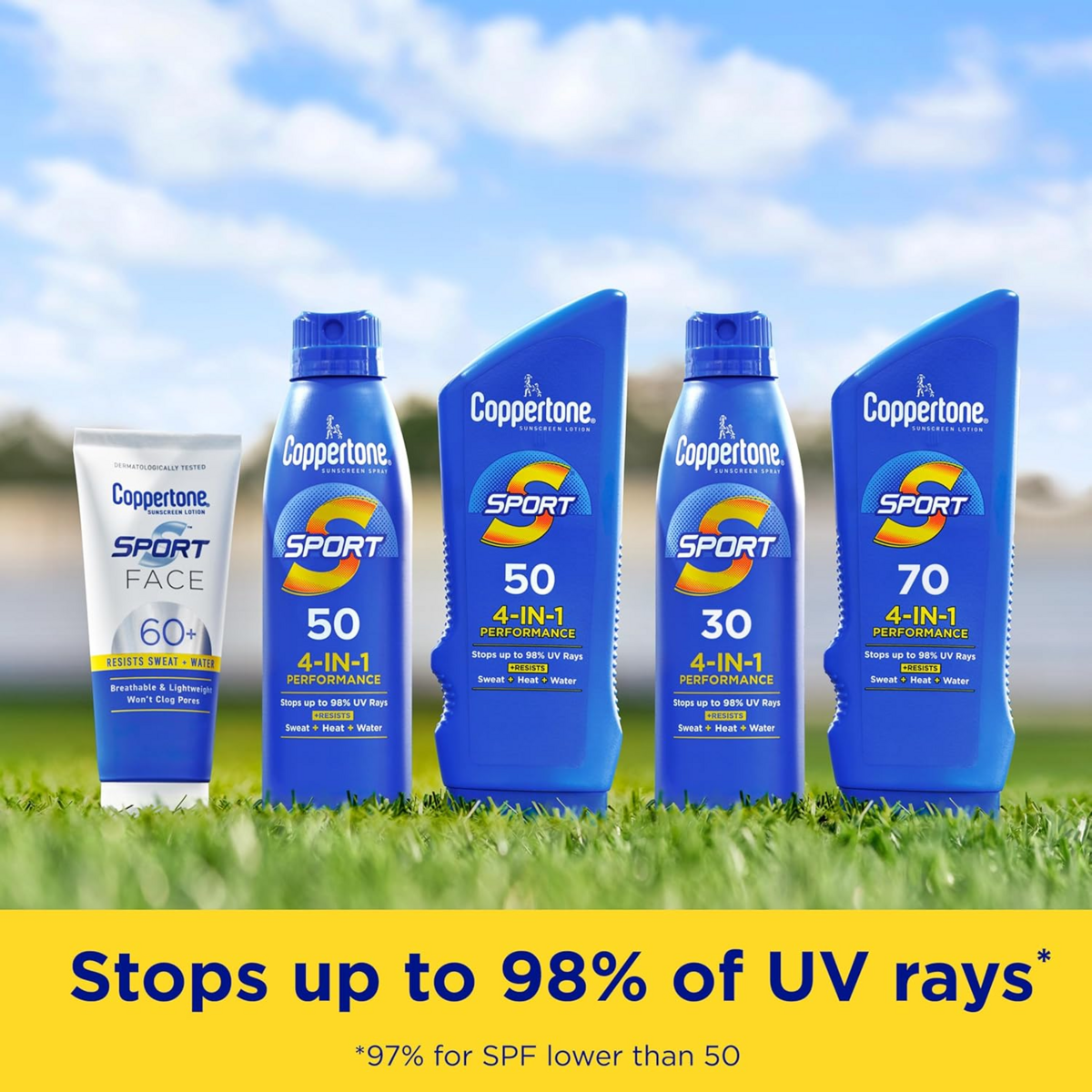 Kem Chống Nắng Coppertone SPORT Sunscreen Lotion SPF 70 – Set 2 Chai x 207ml 
