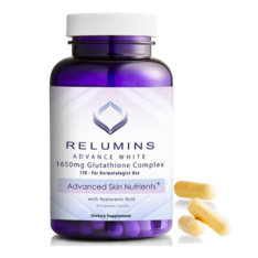 Viên Uống Relumins Advance White 1650mg L-Glutathione Complex with Hyaluronic Acid – Hộp 90 Viên