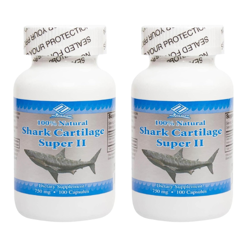 Viên Uống Sụn Cá Mập Shark Cartilage Super II 750mg – Set 2 Hũ x 100 Viên