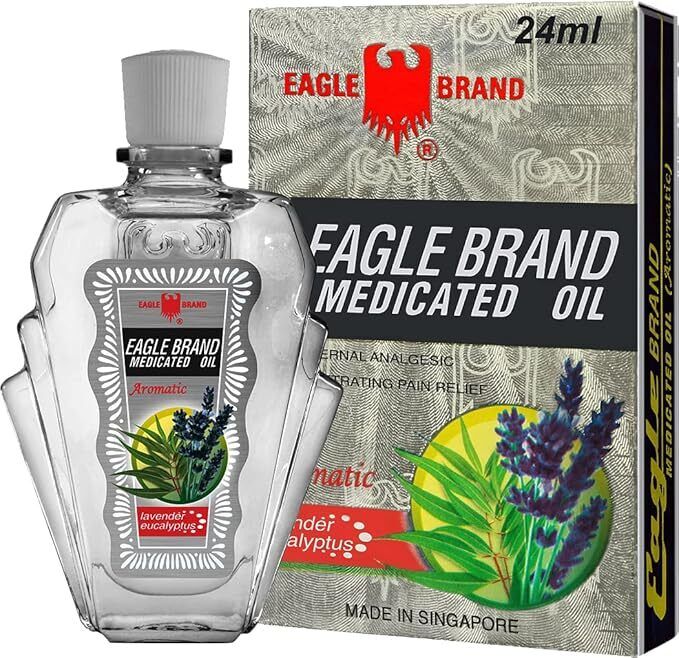 Dầu Gió Trắng Mỹ Eagle Brand Medicated Oil Hộp 12 Chai 24ml