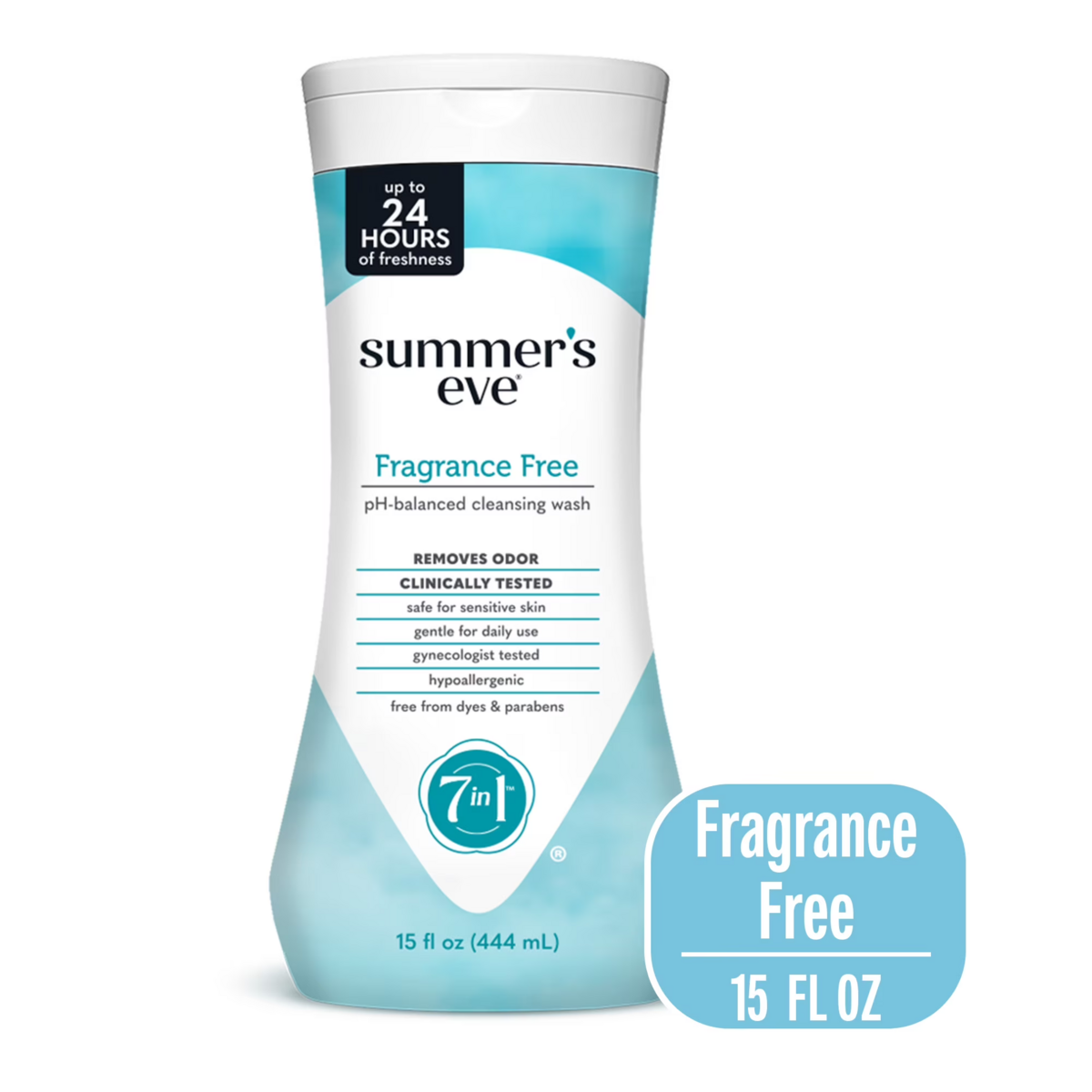 Dung Dịch Vệ Sinh Phụ Nữ Summer’s Eve Fragrance Free Gentle Daily Feminine Wash – Chai 444ml