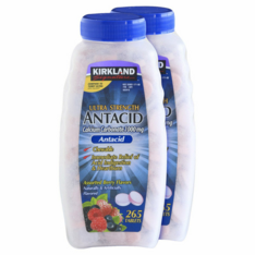 Viên Nhai Trung Hòa Axit Kirkland Signature Ultra Strength Antacid 1000 mg Vị Trái Cây – Set 2 Hộp x 265 Viên