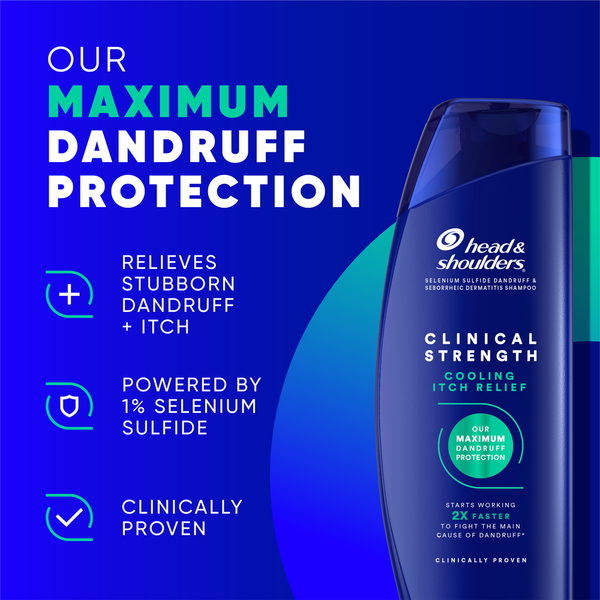 Dầu Gội Trị Gàu Giảm Ngứa Da Đầu Head & Shoulders Clinical Strength Itch Relief – 13.5 Oz