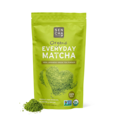 Bột Trà Xanh Nhật Bản Hữu Cơ Sencha Naturals Organic Everyday Matcha – Túi 12 Oz