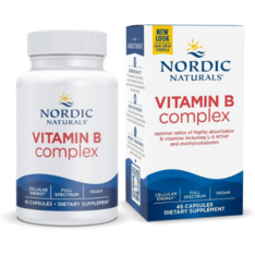 Viên Uống Vitamin B Tổng Hợp Nordic Naturals Vitamin B Complex – Hộp 45 Viên