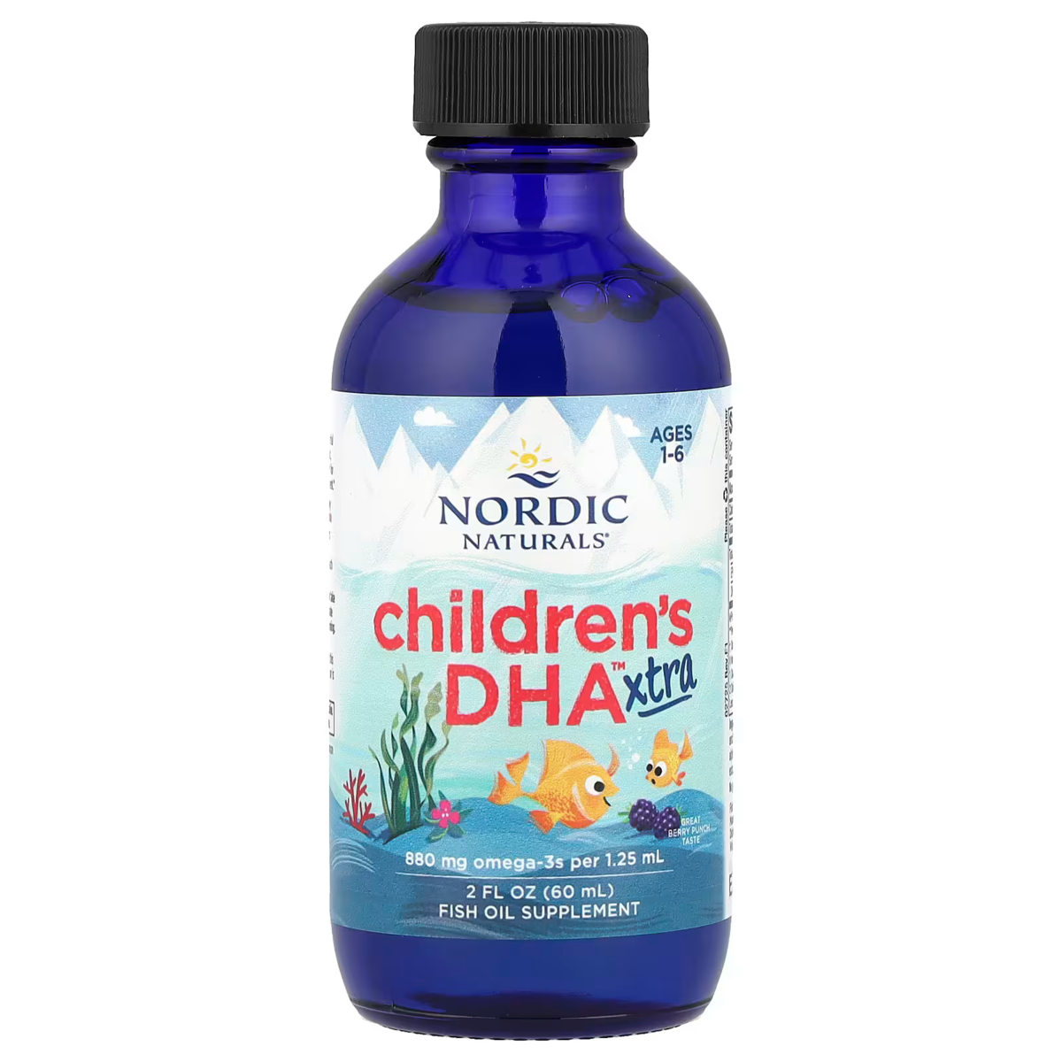 Dầu Cá Cho Bé 1-6 Tuổi Nordic Naturals Children’s DHA Xtra Vị Berry Punch – Chai 60 ml