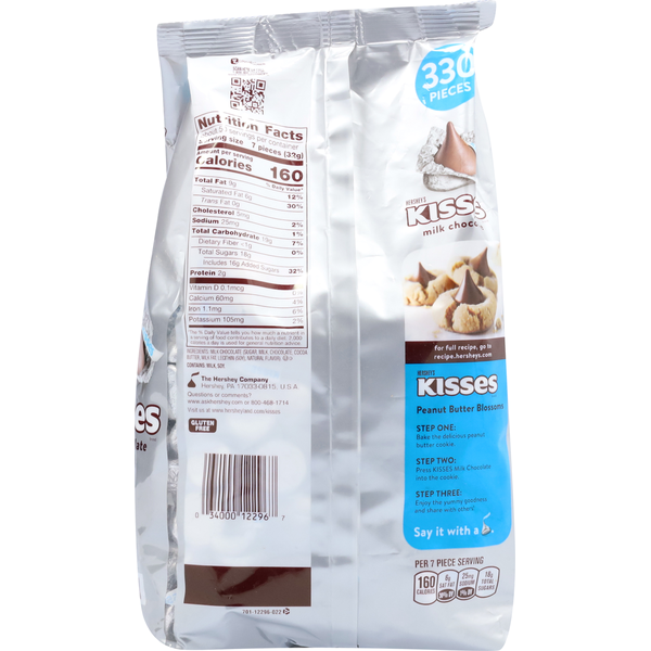 Kẹo Socola Sữa Hershey’s Kisses Milk Chocolate - Túi 330 Viên