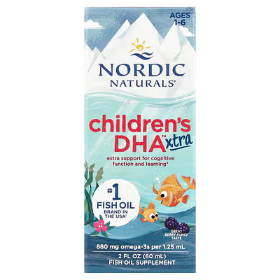 Dầu Cá Cho Bé 1-6 Tuổi Nordic Naturals Children’s DHA Xtra Vị Berry Punch – Chai 60 ml