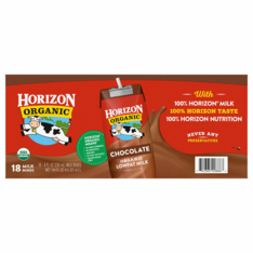 Sữa Socola Ít Béo Tiệt Trùng Horizon Organic 1% Lowfat Chocolate Milk – Hộp 8 fl Oz x 18 Hộp