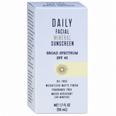Kem Chống Nắng Khoáng Chất Cho Da Mặt TJ's Daily Facial Mineral Sunscreen SPF 40 – Tuýp 50ml
